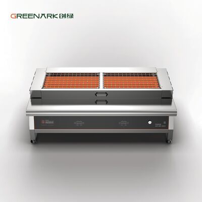 500℃ Turbo Heat Commercial Grill with Independent Control Zones and Stainless Steel Construction