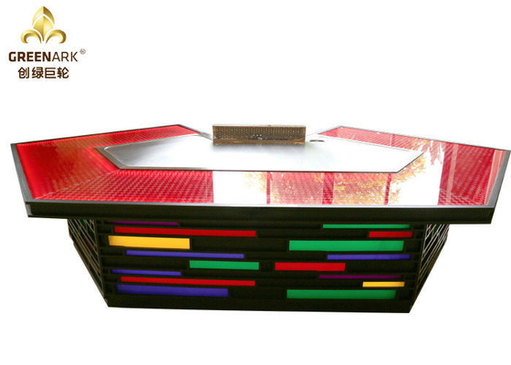 Stainless Steel Commercial Teppanyaki Grill Table Electrical Tube Induction