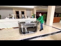 Oval Mobile Teppanyaki Grill Table