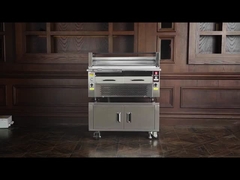800°C Commercial BBQ Grill | Dual-Zone Searing & Space-Saving Design